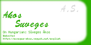 akos suveges business card